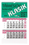 Nástěnný kalendář 2027 tříměsíční KLASIK
