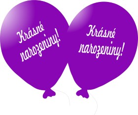 Balónek fialový Krásné narozeniny! Balonky.cz Balónek fialový Krásné narozeniny! Balonky.cz