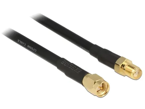 Delock SMA - SMA CFD200 7,5 m černá / Anténní kabel / 50 Ohm / low loss (89426)