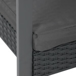 Zahradní set 1+2, polyratan, šedá, AZS-H1111 GREY