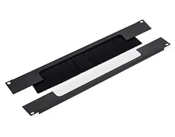 Triton RAB-ZP-X02-A3 / Průchozí panel 19" 2U / rozdělený horizontálně / kartáčový / otvor 350x55 mm / černá (RAB-ZP-X02-A3)