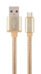 Gembird CCB-MUSB2B-AMCM-6-G USB-C kabel 1.8 m zlatá / USB 2.0 A (M) - USB-C (M) (CCB-MUSB2B-AMCM-6-G)