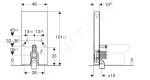 GEBERIT - Monolith Plus Sanitární modul pro stojící WC, 101 cm, spodní přívod vody, vzhled betonu 131.202.JV.7