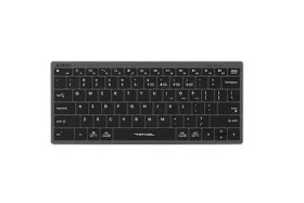 A4tech FBX51C šedá / Bezdrátová nízkoprofilová klávesnice / CZ layout / Bluetooth / 2.4GHz USB-A Nano přijímač (FBX51C-GY)