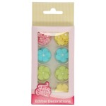 FunCakes Cukrová dekorace Kytičky pastelové 32 ks