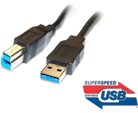 PremiumCord USB 3.0 A-B / Datový kabel / 3 m / Super-speed 5 Gbps (ku3ab3bk)