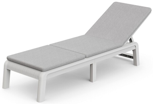 Keter ATLAS (MALLORCA) lehátko s poduškou - šedá/světle šedá