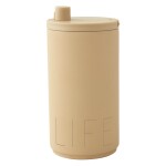 DESIGN LETTERS Termo hrnek Life Beige 350 ml, béžová barva, kov