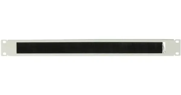 Lanview 19" kartáčový organizér kabelů 1U bílá / Organizér kabelů / kovový / kartáčový průchod (RAO200WH)