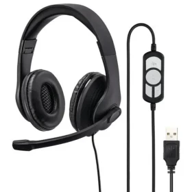 Hama PC Office Headset HS-USB300 černá / sluchátka s mikrofonem (139924)