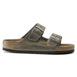 Dámské/pánské žabky Birkenstock Arizona Soft Footbed Oiled Leather Narrow Faded Khaki (1019377) 36