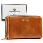 Trendy dámská koženková peněženka Peterson Aurika, camel