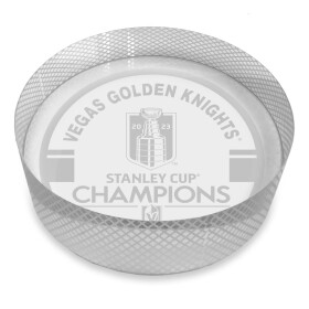 Mustang Puk Vegas Golden Knights NHL Stanley Cup Champions Crystal Puck