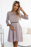 Dámské šaty 579-1 - NUMOCO béžová L/XL