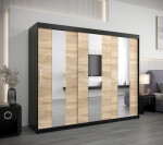 Šatní skříň Abi Po Barva korpusu: Dub artisan, Rozměry: 200 cm, Dveře: Bílá