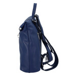 Krásný dámský kožený batůžek Sebastien, modrá