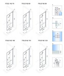 REA/S - Skládací sprchový kout Rea Fold N2 Modulární 70x110 KAB-00004