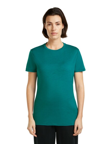 Dámské merino triko s krátkým rukávem ICEBREAKER Wmns 150 Tech Lite III SS Tee, Tidal Teal velikost: XS