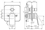 IDEAL STANDARD - Ceralife C Baterie pod omítku, pro 2 spotřebiče, s tělesem, chrom BE061AA