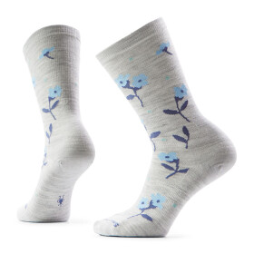 Dámské merino městské ponožky SMARTWOOL Women's Everyday Garden Gala Crew Socks, Ash velikost: 38-41 (M)