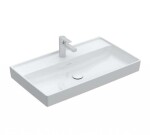 VILLEROY & BOCH - Collaro Umyvadlo nábytkové 80x47 cm, bez přepadu, otvor pro baterii, CeramicPlus, Stone White 4A3381RW