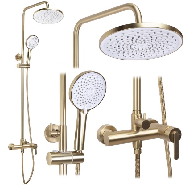 REA - Sprchový set Ontario Brush Gold REA-P9494