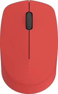 Rapoo M100 Silent Multi-Mode červená / bezdrátová optická myš / 1000 DPI / 2.4 Ghz / BT 3.0 a 4.0 / 3 tl. + kolečko (6940056181848)