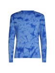 Pánské merino tričko s dlouhým rukávem ICEBREAKER Mens 200 Oasis LS Crewe Cloud Dye, Baja/Brilliant/Cd velikost: L