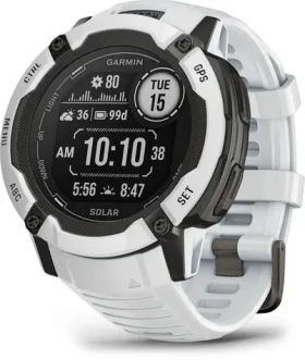 Garmin Instinct 2X Solar 50mm Whitestone / chytré hodinky / GPS / BT / 10 ATM / měření denní aktivity / solární dobíjení (010-02805-04)