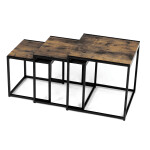 Konferenční stolek 45x45cm, mdf, hnědá, AF-3003 OLW