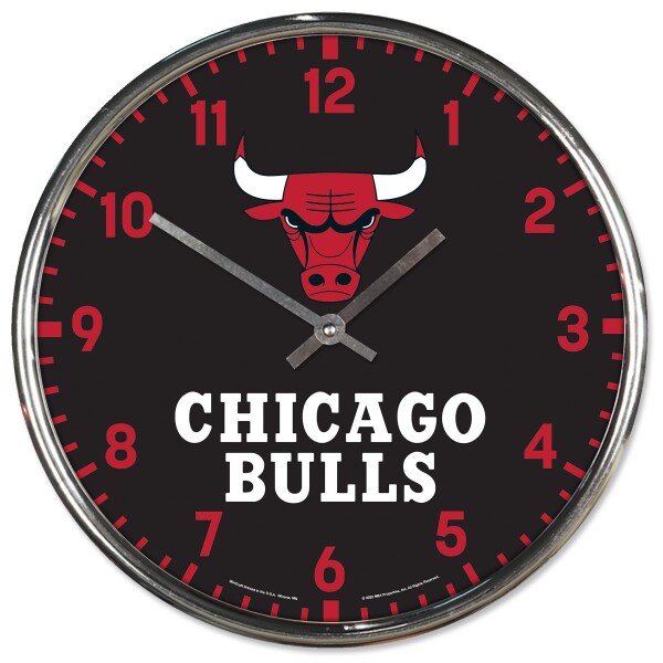 Hodiny Chicago Bulls NBA Chrome Team Design