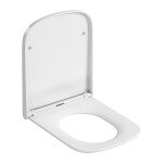 CERSANIT - Toaletní sedátko LARGA čtverec SLIM WRAP DUR SC EO ONE BUTTON bílá mat BOX K98-0264