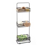 AWD Interior - Koupelnový regál černý AWD02041885 AWD02041885