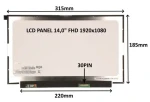 SIL LCD panel 14,0" FHD matný IPS / LCD panel pro notebook / 1920x1080 / 30 pin / bez úchytů (77042065)