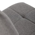 Jídelní židle, šedá, látka, DCL-V2017 GREY2