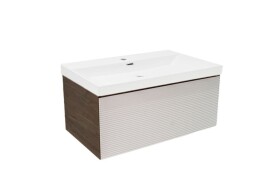 Koupelnová skříňka s umyvadlem Naturel Monza 79x30x45 cm ořech mat MONZA80WNU4 MONZA80WNU4