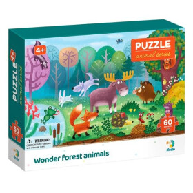 Puzzle Lesní zvířata/ 60 dílků