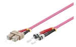 Good Connections SC/ST fialová / Optický patch kabel / Duplex / OM4 / 50/125 µm / LSZH / 7,5 m (LW-8075TC4)