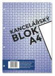Kancelářský blok A4, čistý, 50 listů