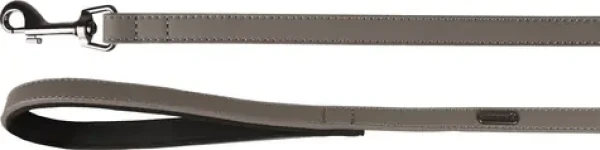 Flamingo Binti Kožené vodítko s neoprenem šedá 100x1.5cm (FLA-519255)