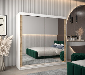 Šatní skříň Abi T3 Barva korpusu: Bílá, Rozměry: 200 cm, Dveře: Dub sonoma