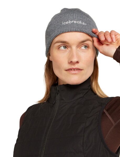 Unisex merino čepice ICEBREAKER U All Day Toque Beanie, Gritstone Heather univerzální
