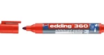 Edding 360 červená / Popisovač na bílé tabule / kulatý hrot / šířka stopy 1,5-3 mm (4-360002)
