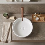REA - Umyvadlová vysoká baterie Rivo Brush Copper REA-B9323