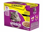 Whiskas Drůbeží výběr ve šťávě BONUS 12pack 1200g / Kapsičky pro kočky (5900951125652)