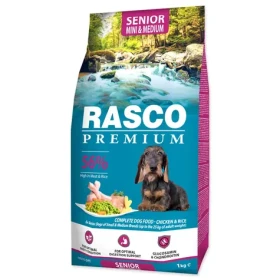 Rasco Premium Senior Mini Medium kuře s rýží 1kg / Granule pro starší psy (1704-10622)