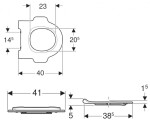 GEBERIT - Bambini WC sedátko bez poklopu, dětské, modrá 502.971.SX.1