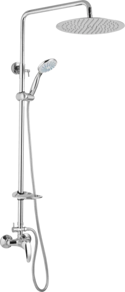 JB Sanitary Sprchová sestava s baterií FINERY s horním vývodem, průměr 20cm, s příslušenstvím SF 56 011 12 3