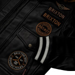 Pánská Kožená Bunda Pilot BXT Pravý Kožíšek Brixton Černá Velikost: 3XL