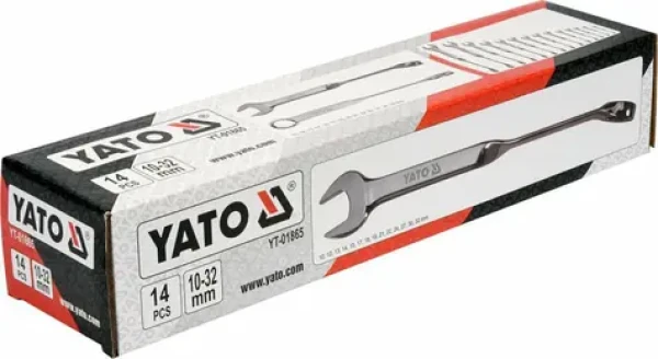 YATO YT-01865 Sada klíčů očkoplochých 10-32 mm 14ks kroucených (YT-01865)